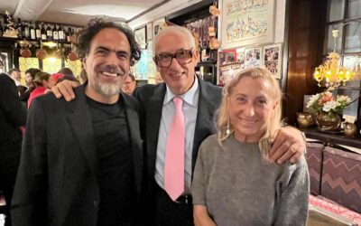 Miuccia Prada e il regista Alejandro Gonzàlez