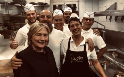 Hillary Clinton at the restaurant da Ivo